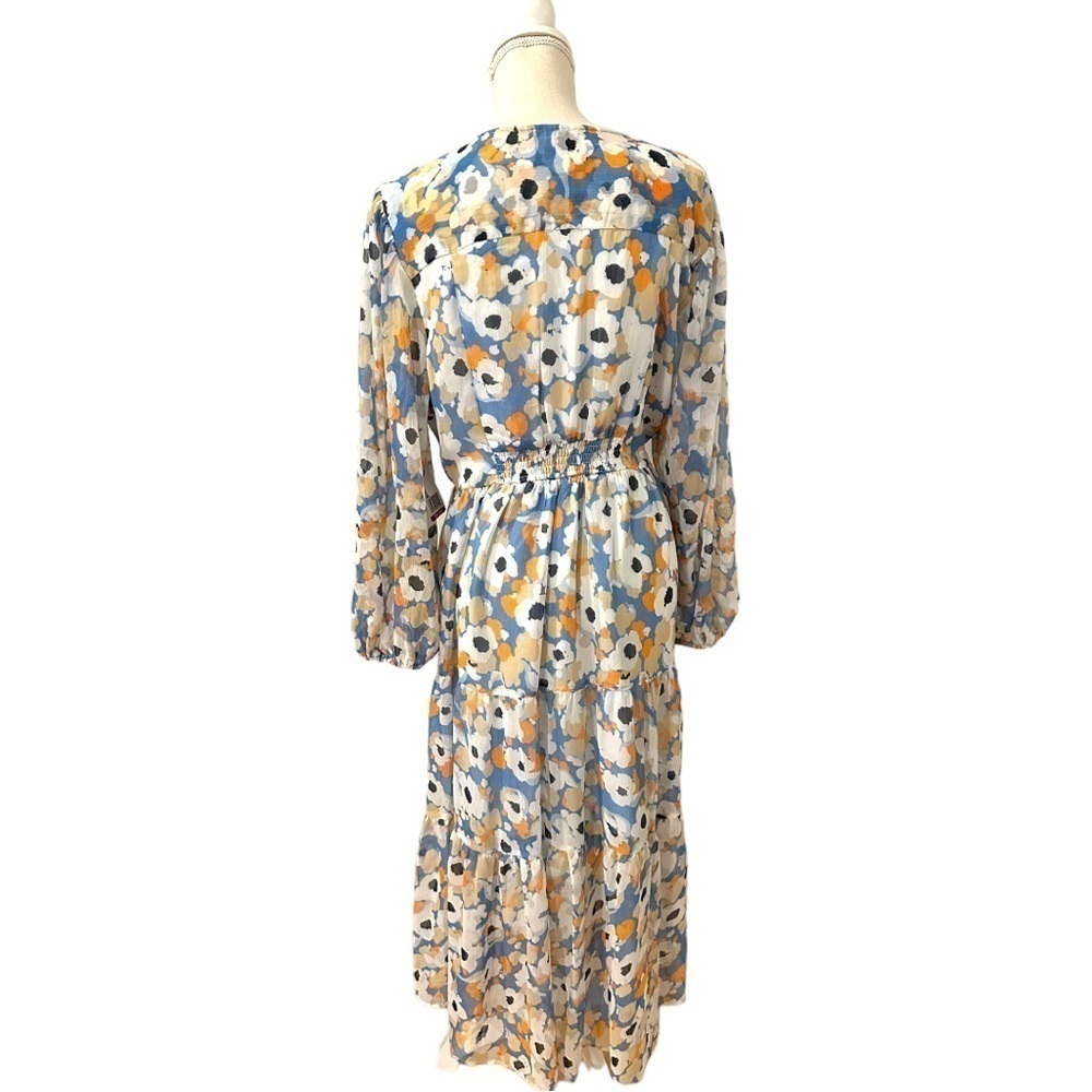 Joie Multicolor Floral Midi Dress in Size XL - Picture 3 of 6